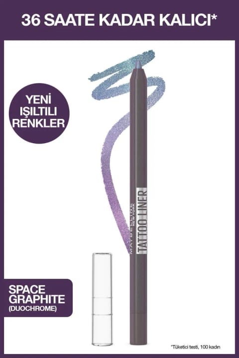 مداد چشم Maybelline New York Tattoo Liner ژل - 822 Space Graphite