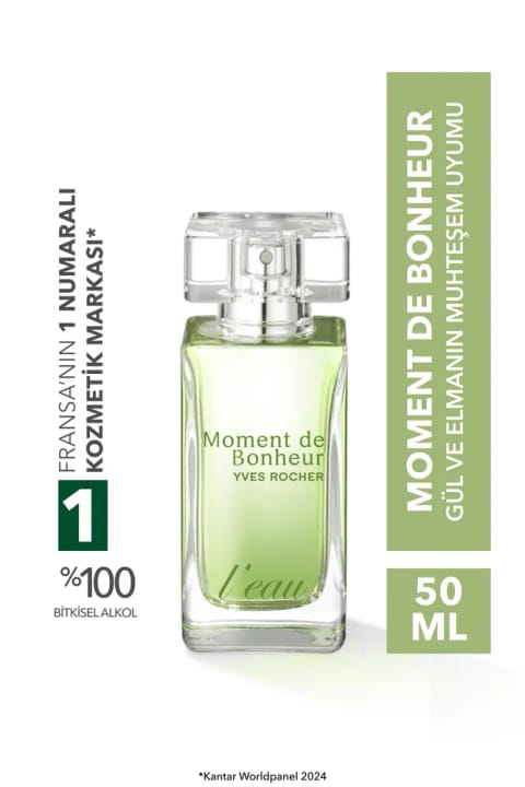 Yves Rocher گلهای هر فصل Moment de Bonheur L'eau - ادوپرفیوم ۵۰ میلیلیتر