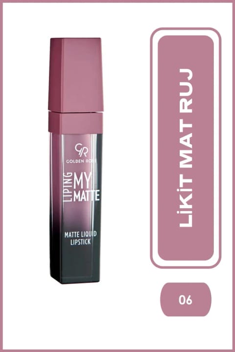 Golden Rose Liping My Matte - 06 - رژ لب مایع مات