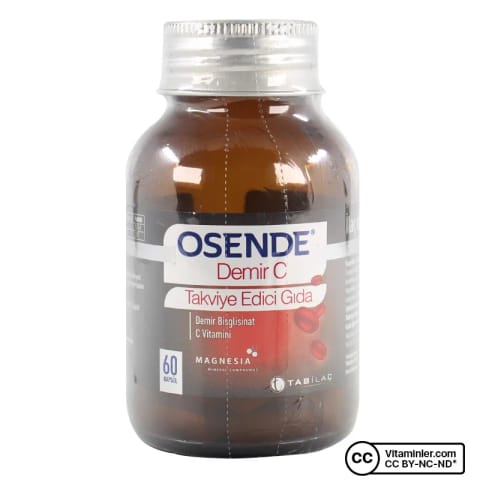 Osende آهن و ویتامین C 60 کپسول