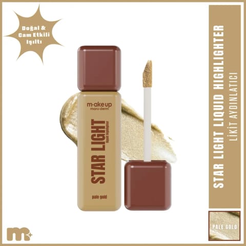 Maruderm Make Up Star Light مایع هایلایتر Pale Gold
