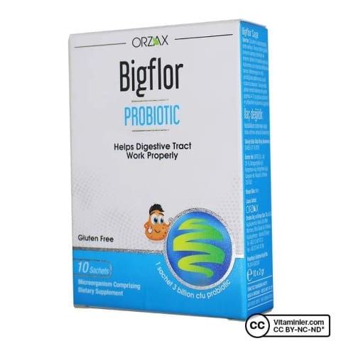 Orzax Bigflor پروبیوتیک و پریبیوتیک ۱۰ ساشه