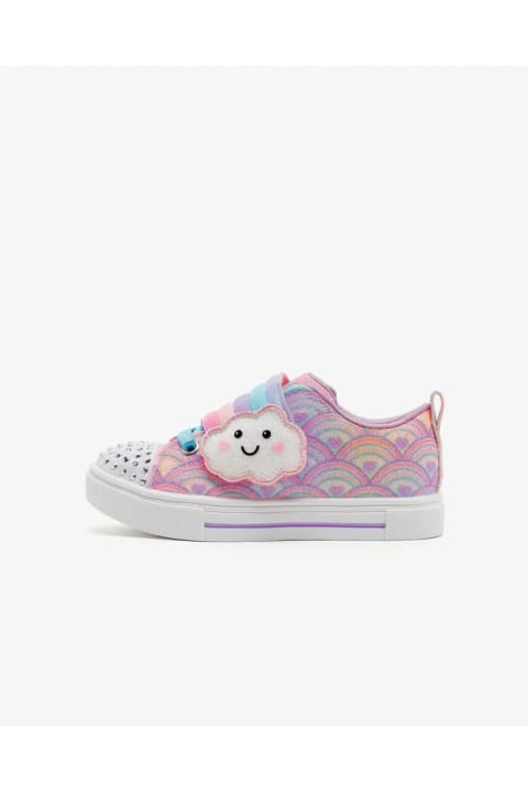 SKECHERS TWINKLE SPARKS کفش اسپرت دختر بچه صورتی (بنفش) چراغدار 314828N LVMT
