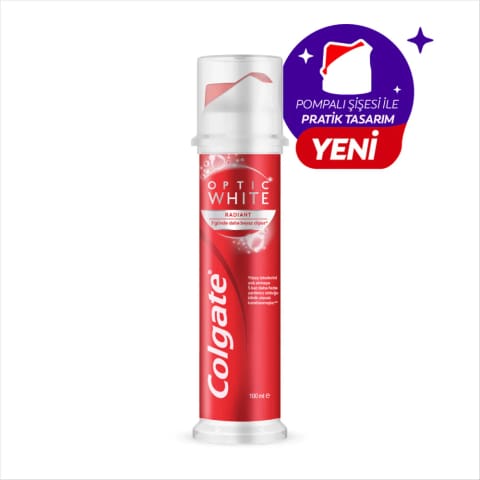 خمیردندان Colgate Optic White Radiant Pump 100 میلی‌لیتری سفیدکننده مراقبت از دهان