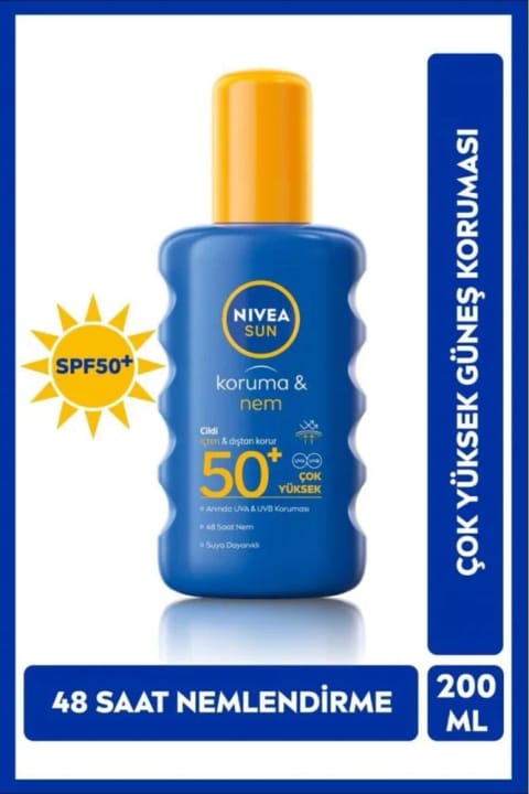NIVEA اسپری ضدآفتاب محافظ و مرطوبکننده SPF 50