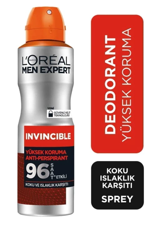 L'Oreal Paris Invincible ضد تعریق دئودورانت 150 میلی‌لیتر