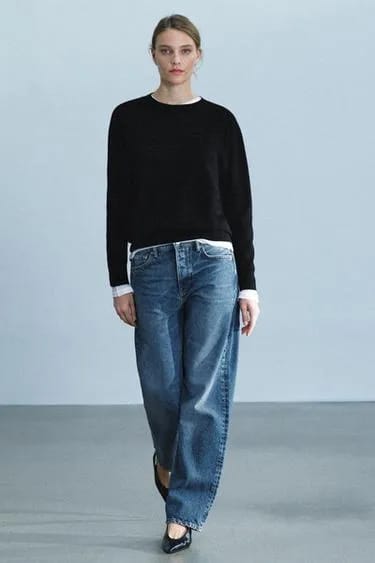 ZW COLLECTION شلوار جین راسته مید-ویست