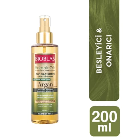 Bioblas Botanic Oils نرم‌کننده مایع مو با روغن آرگان ۲۰۰ میلی‌لیتر