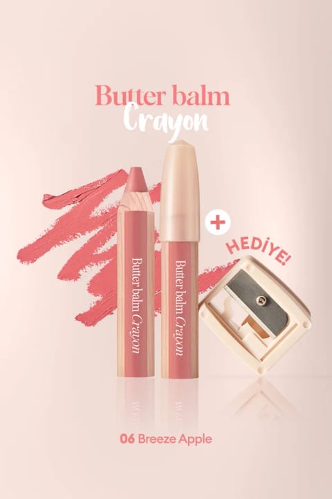 کلیو بالم لب رنگی و مدادی کرمی با تراش CLIO Butter Balm — 006 Breeze Apple