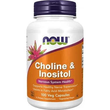 Now Choline & Inositol ۱۰۰ عددی Veg کپسول
