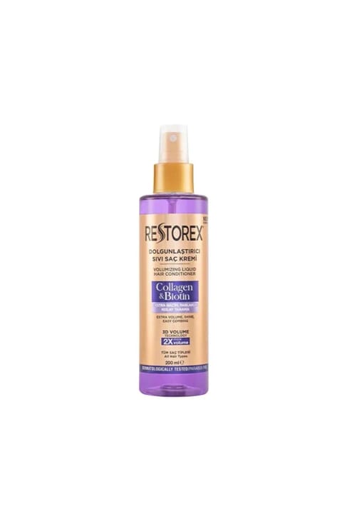 کرم مو مایع حجم‌دهنده Restorex Collagen&Biotin 200ml