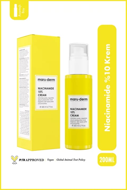 Maru.Derm Niacinamide %10 ضد لک و سفت کننده منافذ کرم 200 ML