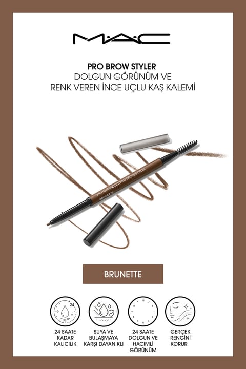 مداد ابروی نازک M.A.C Pro Brow Styler با ظاهر پرپشت و رنگدهی - Bru...
