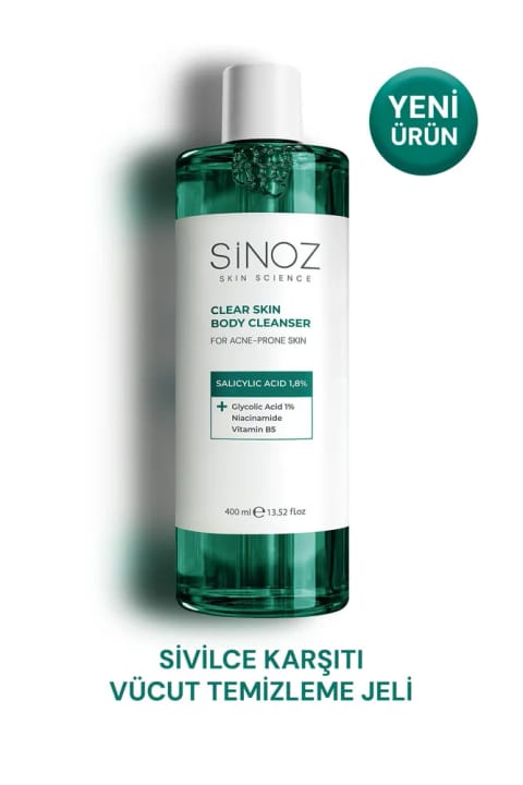 SİNOZ ضد آکنه ژل شستشوی بدن 400 میلی‌لیتر