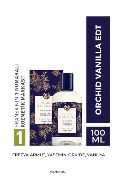 Yves Rocher Orchid Vanilla ادکلن EDT وگان 100 میلی‌لیتر