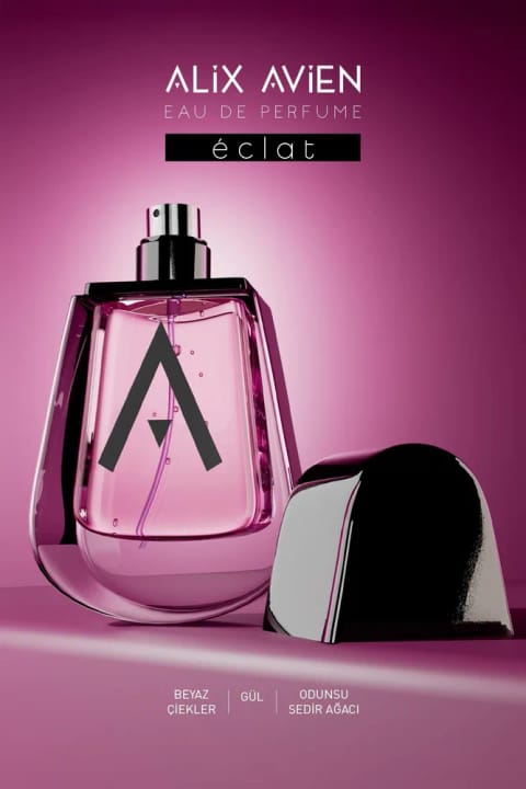 عطر ادوپرفیوم Alix Avien Eclat حجم ۴۵ میلیلیتر - درخشش صورتی تیره - مخصوص بانوان
