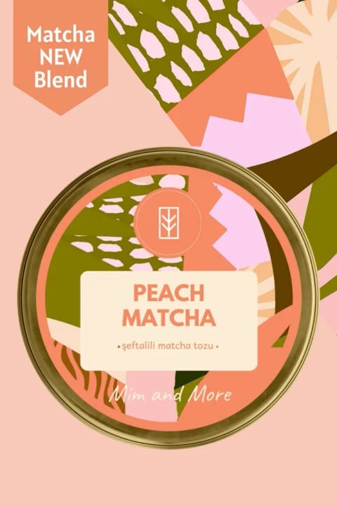 Mim and More Peach Matcha - ماچای طعم هلو، ۲۵ گرم