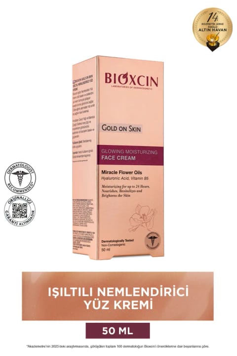 Bioxcin Gold On Skin کرم روشنکننده پوست صورت ۵۰ میلیلیتر