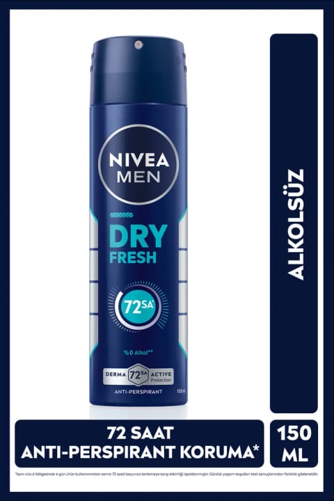 NIVEA MEN Dry Fresh اسپری دئودورانت مردانه ۱۵۰ میلیلیتر