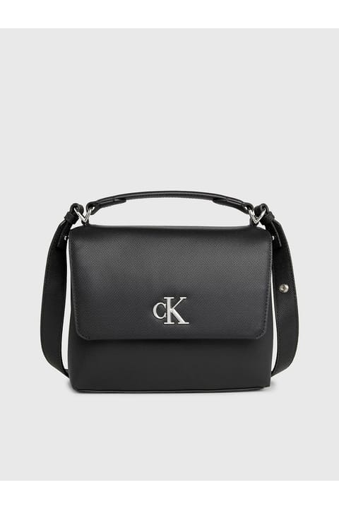 بند کیف دوشی قابل تنظیم Calvin Klein با لوگوی برند، ظاهری شیک برای خانم‌ها