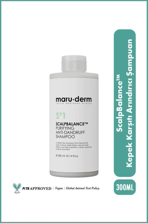 Maru.Derm ScalpBalance™ شامپوی ضدشوره پاککننده – متعادلکننده پوست سر