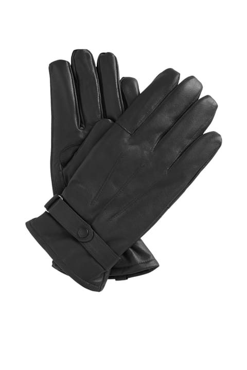 دستکش چرمی Barbour Burnished مدل BK71 رنگ مشکی