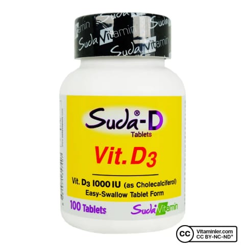 Suda Vitamin Vitamin D3 1000 IU 100 Tablet