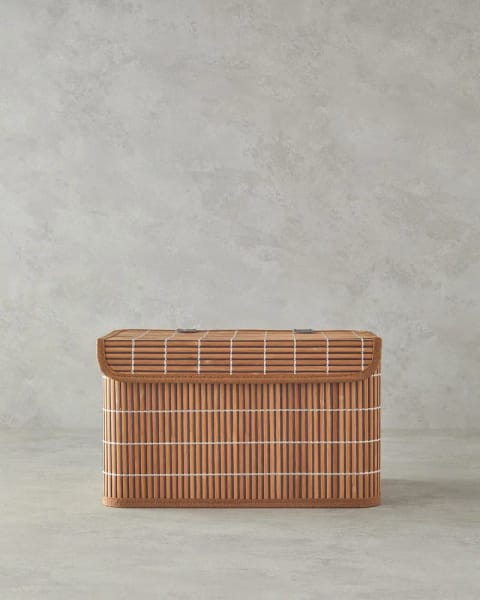 جعبه نگهداری بامبو Hardwood 33x23x20 سانتی‌متر قهوه‌ای