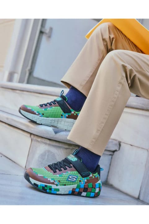 SKECHERS MEGACRAFT 3.0 کفش اسپرت قهوه‌ای پسرانه بزرگ