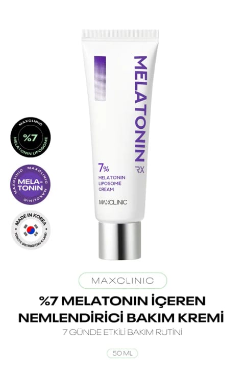 MAXCLINIC کرم مرطوب‌کننده حاوی 7% Melatonin لیپوزومال