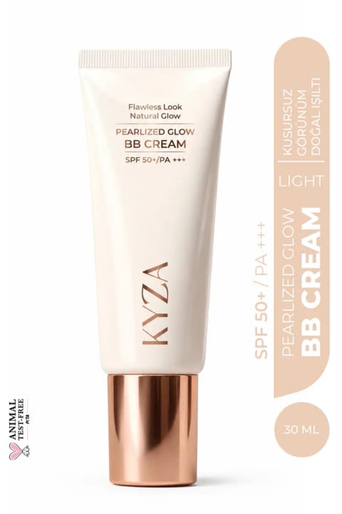 بی‌بی کرم درخشان kyza skin رنگ Light 01 با SPF 50+