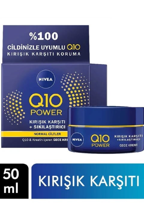 NIVEA Q10 Power کرم شب ضد چروک ۵۰ میلی‌لیتر