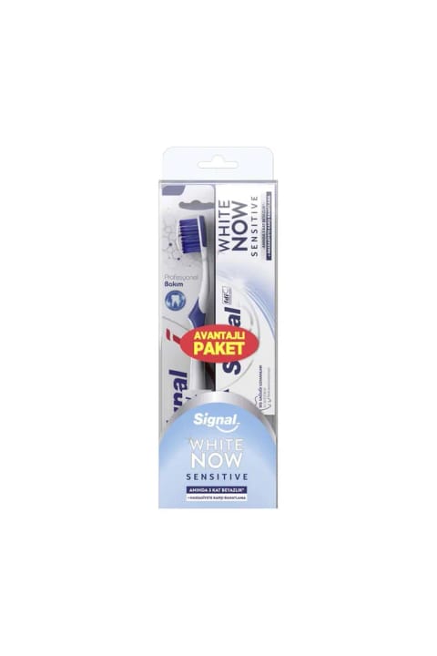Signal White Now Sensitive خمیردندان 75 میلی‌لیتر همراه مسواک Professional Care