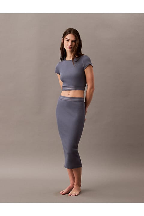 تیشرت Calvin Klein RIB CROP TEE