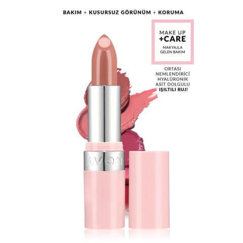 Avon Make Up +Care Hydramatic رژ لب درخشان Soft Nude