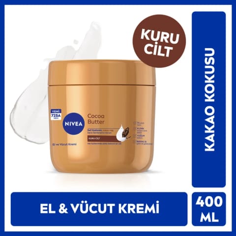 Nivea کره کاکائو کرم مراقبت دست و بدن 400 میلیلیتر