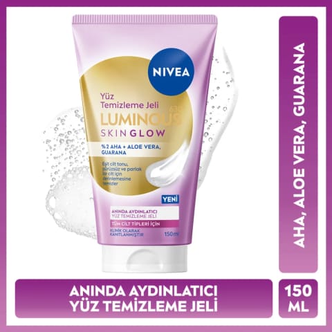 Nivea Luminous630 Skin Glow شستشوی صورت روشنکننده ۱۵۰ میلیلیتر
