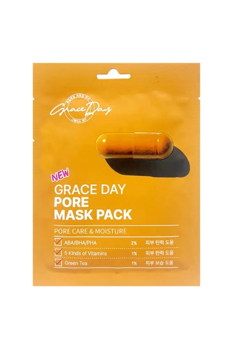 ماسک کاغذی Grace Day حاوی Vitamin و AHA BHA PHA برای مراقبت از منافذ پوست Grace...