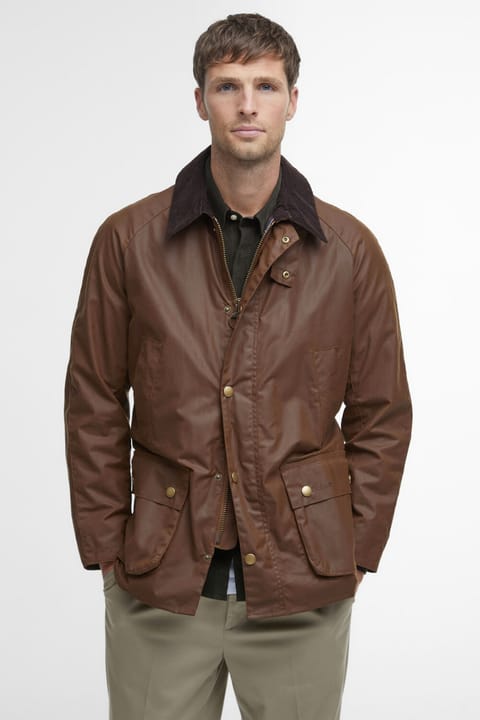 کاپشن واکس‌خورده Barbour Ashby BR31 Bark