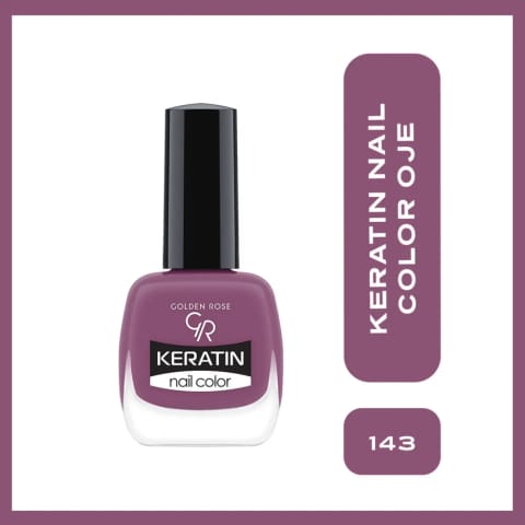 Golden Rose Keratin Nail Color لاک ناخن شماره 143