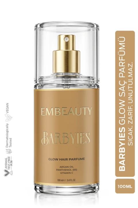 ادوپرفیوم موی مغذی Embeauty Barbiyies Glow با روغن آرگان 100 میلی‌لیتر