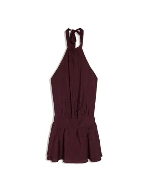Halter neck mini dress