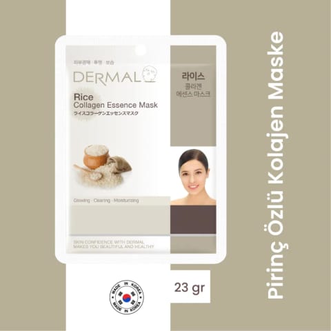 Dermal ماسک کلاژن با عصاره برنج ۲۳ گرم
