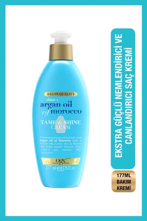 OGX Argan Oil of Morocco تame & Shine کرم حالت‌دهنده براق‌کننده 177 میلی‌لیتر