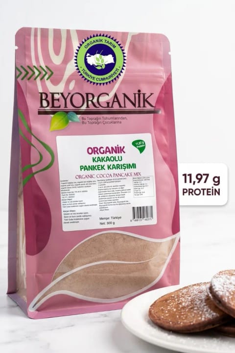 BEYORGANİK پودر پنکیک کاکائویی ارگانیک 300 گرمی