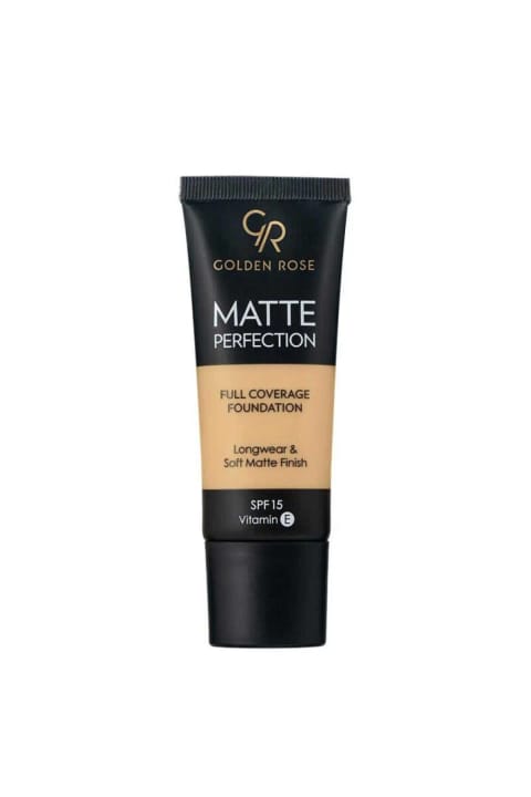 فونداسیون مات پرفکشن Golden Rose شماره Warm 07 حاوی عصاره بید و روغن هسته انگور