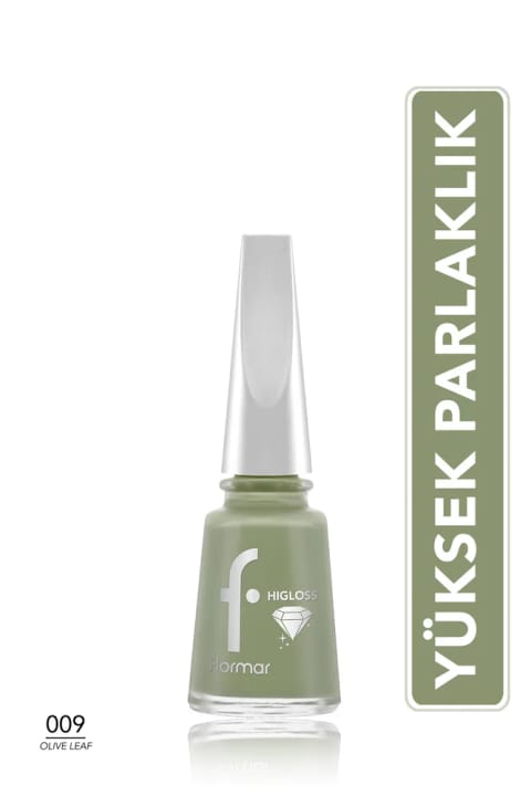 Flormar Higloss ماندگار با درخشش بالا — 009 Olive Leaf