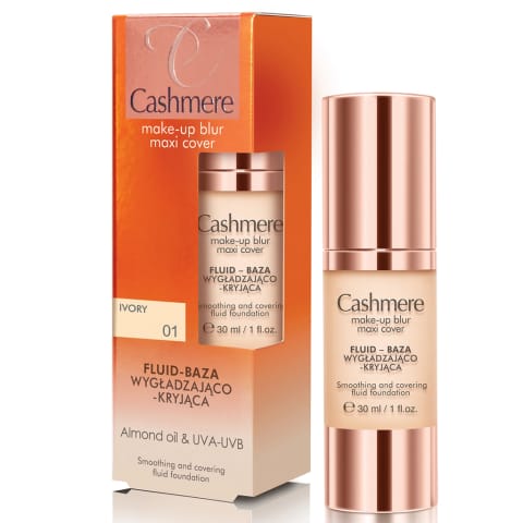فونداسیون Cashmere Make Up Blur Maxi Cover شماره 01 Ivory
