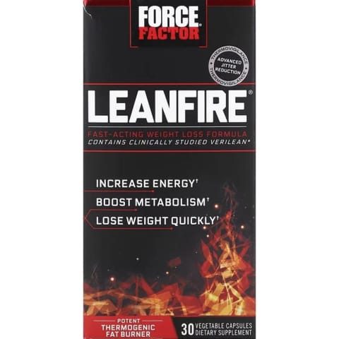 Force Factor LeanFire فرمول لاغری سریع‌الاثر ۳۰ کپسول گیاهی