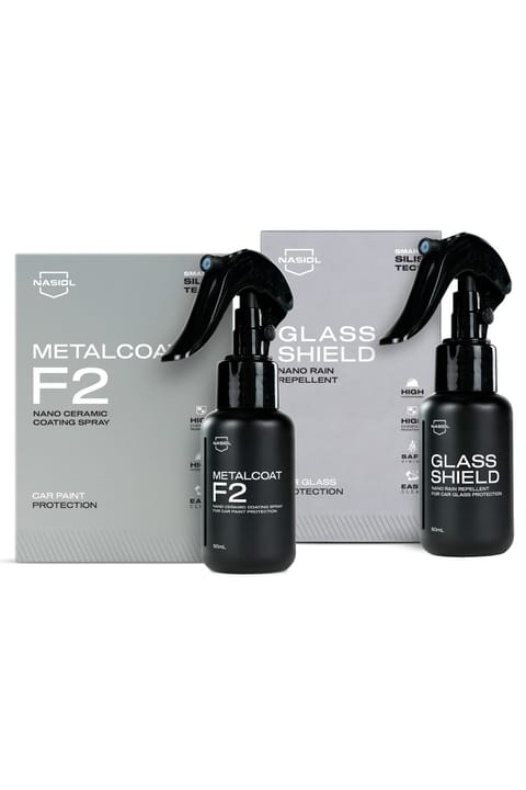 Nasiol - ست 25 - Metalcoat F2 اسپری نانو سرامیک خودرو و Glasshield نان...